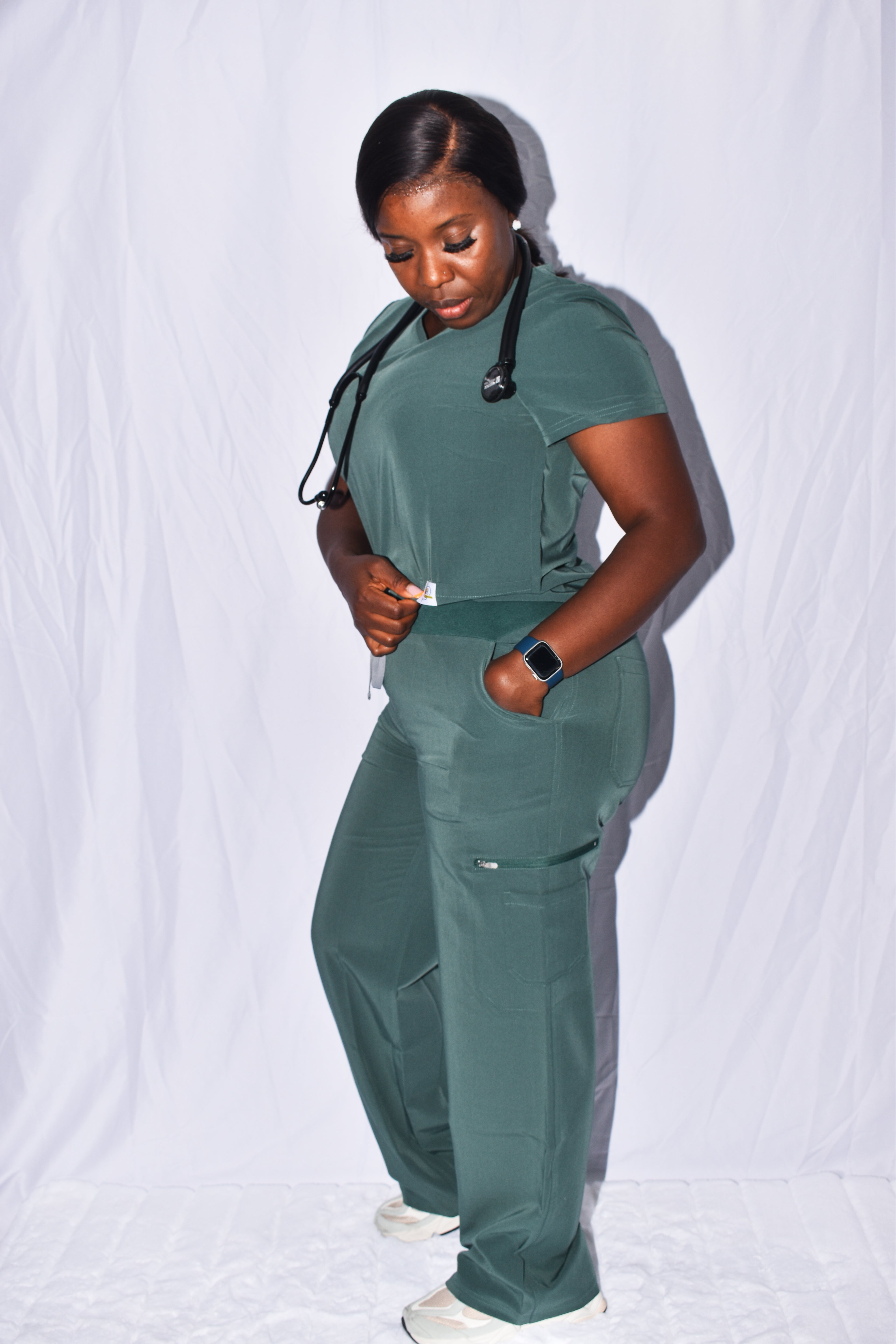 The Modern flow wide leg set